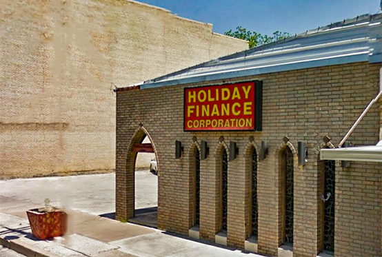 Holiday Finance location in Gonzales, Texas