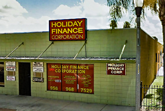 Holiday Finance location in Weslaco, Texas